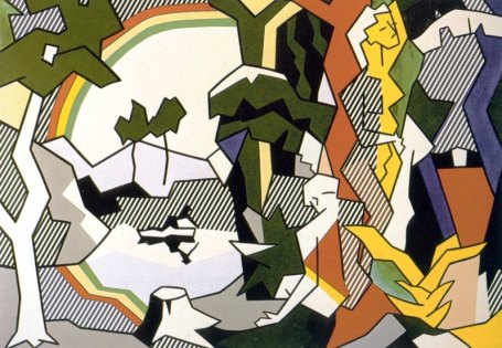 Ρόι Λιχτενστάιν, "Τοπίο με μορφές και ουράνιο τάξο". 1980