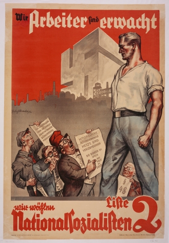 Ναζιστική αφίσα του 1932: Η έγερση των εργατών