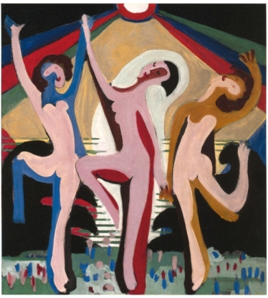Ερνστ Λούντβιχ Κίρχνερ, "Πολύχρωμος χορός"