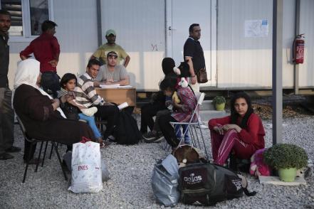 Snapshot from the immigrants camp at Elaionas, Athens, on Aug. 19, 2015. Nikos Libertas / SOOC