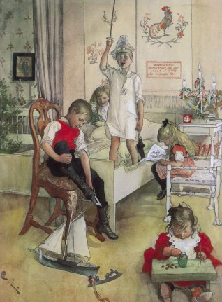 Kαρλ Λάρσον "Χριστουγεννιάτικο πρωϊνό" (1894)