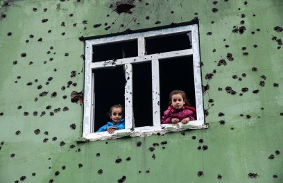 Παιδιά στο Σιλόπι φωτο Ilyas Akengin-AFP