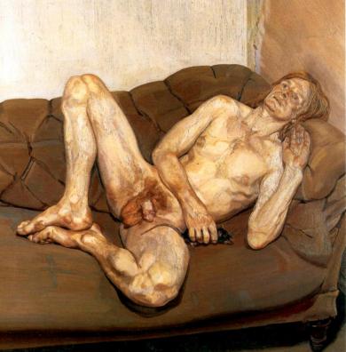 Lucian Freud - Naked man with rat